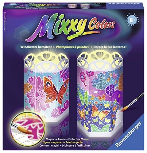 RAV29415 - Portacandele - Colori Mixxy Farfalle multicolori - 1