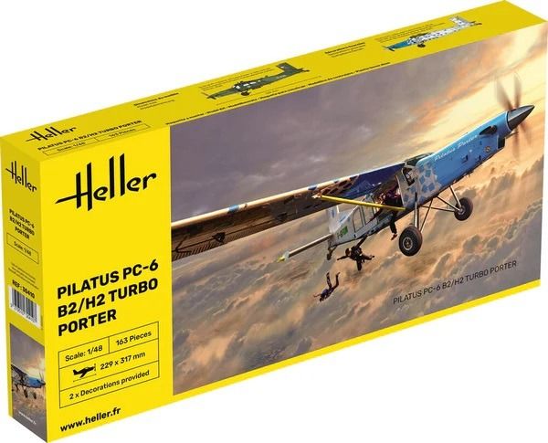 HEL30410 - Aereo militare PILATUS PC-6 B2/H2 Turbo Porter da assemblare e dipingere - 1