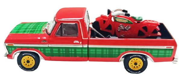 GREEN30564-E - Ford F-250 rosso del 1978, appartenente alla collezione natalizia del 2025, ancora nella sua confezione originale. - 1