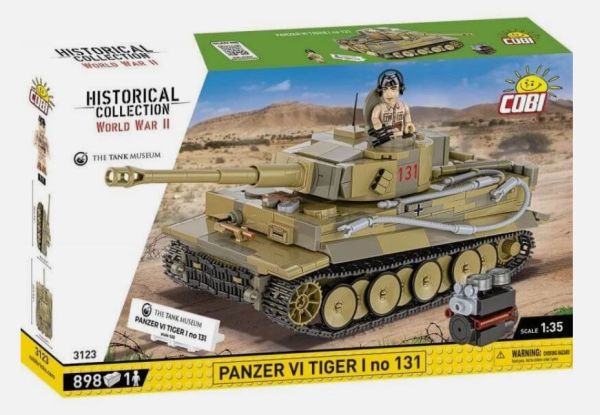 COB3123 - Carro armato PANZER VI Tiger I n. 131 - 898 parti - 1