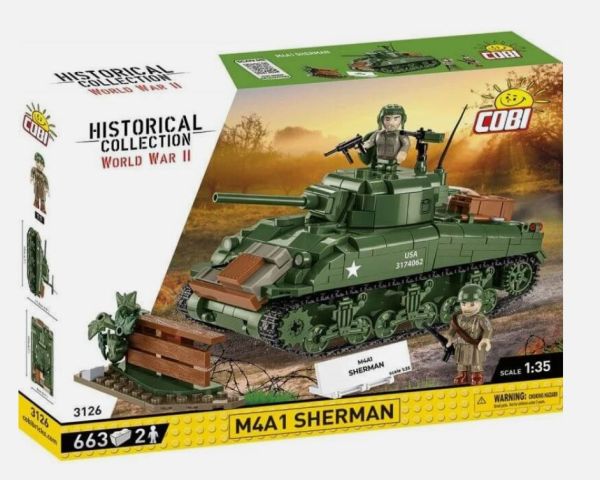 COB3126 - Carro armato M4A1 Sherman - 663 pezzi - 1