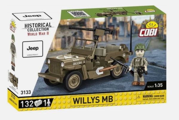COB3133 - Veicolo militare Jeep Willys MB - 132 pezzi - 1