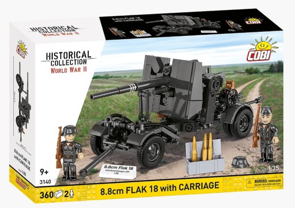COB3140 - Cannone antiaereo 8,8 cm Flak 18 - 360 pezzi - 1