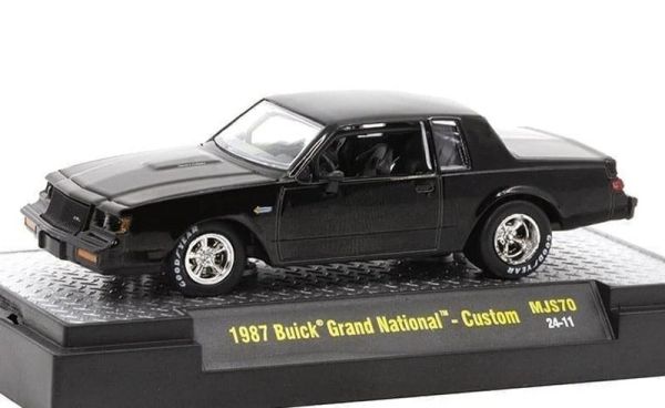 M2M-31500-MJS70 - BUICK Grand National - Custom 1987 Nero BUICK TURBOCHARGED in blister - 1