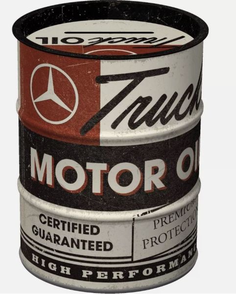 CRMB31519 - Salvadanaio retrò - MERCEDES Truck Motor Oil - 1