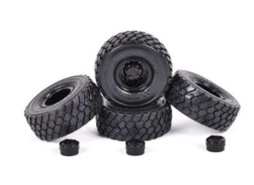 AT3200206 - 4 pneumatici MICHELIN XLD 650-560-R25 con cerchi neri - 1