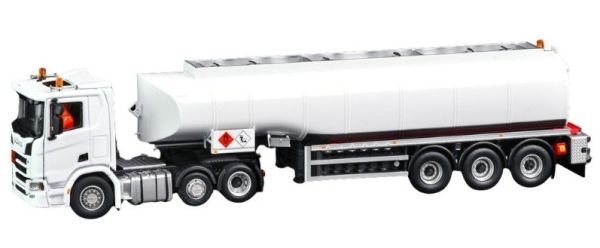 IMC33-0219 - SCANIA R DayCab 6x2 con autocisterna a 3 assi, bianco - 1