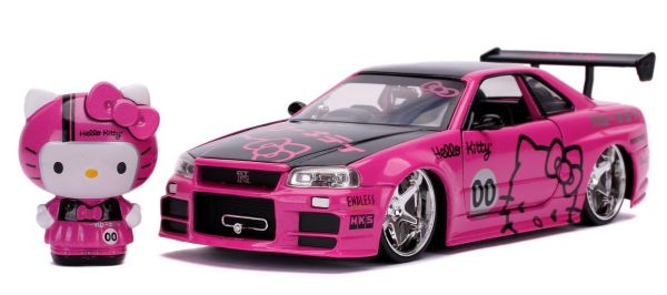 JAD33002 - NISSAN Skyline GT-R (R34) con figura HELLO KITTY 2002 - 1