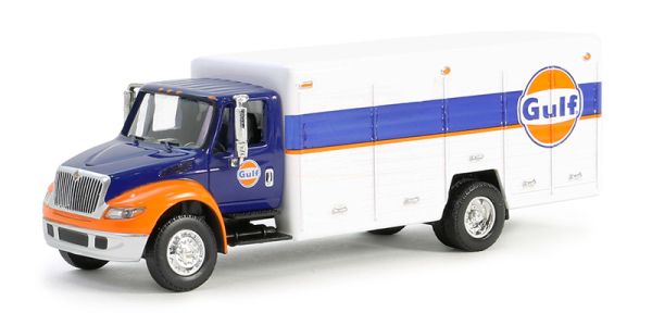 GREEN33250-C - Camion rettilineo INTERNATIONAL Durastar 4400 GULF della serie H.D TRUCKS - 1