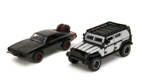 JAD34252 - JEEP Wrangler grigia e DODGE Charger Off-Road nera FAST & FURIOUS - 1