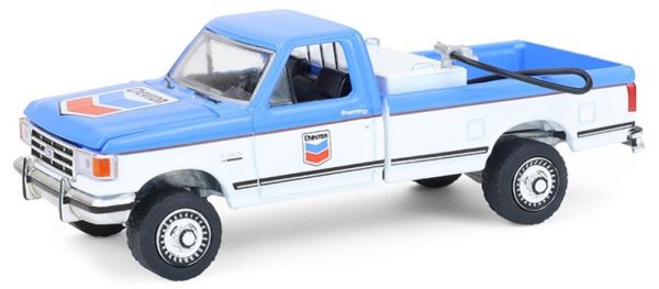GREEN35300-D - FORD F-250 XL 1991 blu e bianco - CHEVRON della serie BLUE COLLAR (in blister) - 1