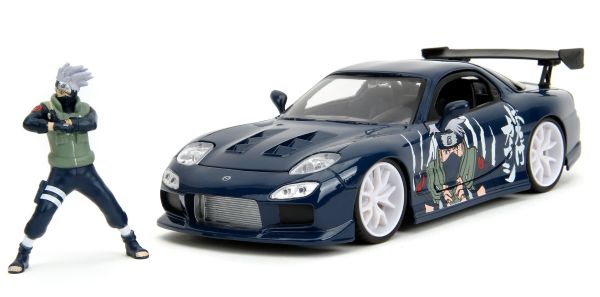 JAD35349 - 1993 MAZDA RX-7 W Blu NARUTO con personaggio KAKASHI Hatake - 1
