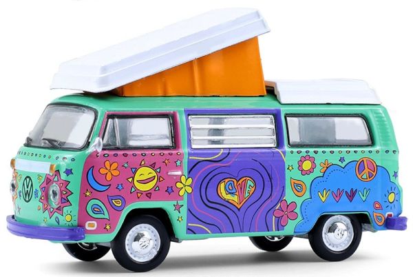GREEN36120-C - VOLKSWAGEN Tipo 2 1973 - Westfalia Campmobile - Furgone Festival Musicale - 1
