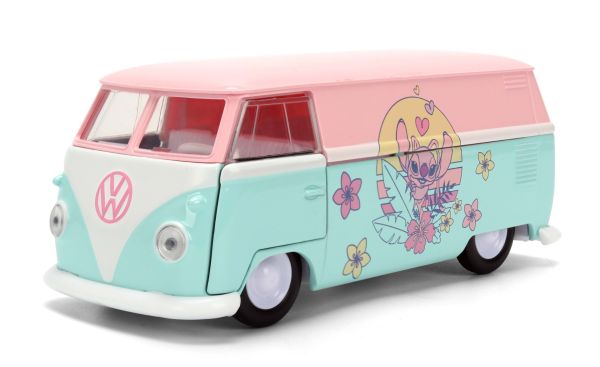 JAD36358 - VOLKSWAGEN Angel Bus 1961 blu e rosa Disney Stitch - 1