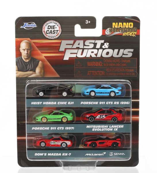 JAD36578 - 6 veicoli nano - FAST and FURIOUS - 1