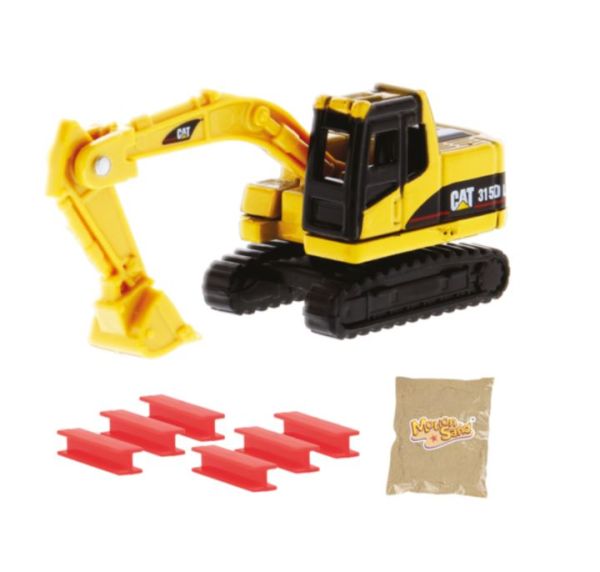 CARRERA37085961 - PlayBox kit - Escavatore CATERPILLAR 315D con sabbia magica - 1