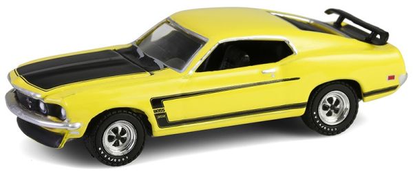 GREEN37320-B - FORD Mustang Boss 302 1969 gialla della serie BARRETT JACKSON (in blister) - 1