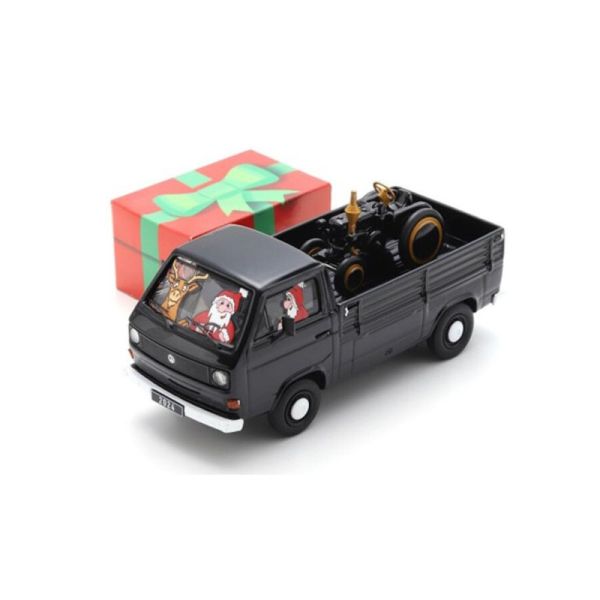 SCH3763 - VOLKSWAGEN T3 Natale 2024 con Piccolo Bulldog - 1