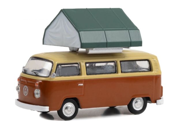 GREEN38050-B - VOLKSWAGEN Type2 del 1978 in marrone e beige della serie THE GREAT OUTDOORS in blister - 1