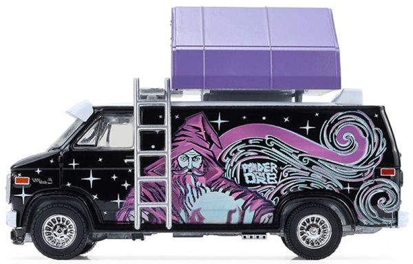 GREEN38080-C - Camper GMC Vandura del 1978, personalizzato con tenda da tetto, della serie THE GREAT OUTDOORS, ancora nella sua confezione originale. - 1