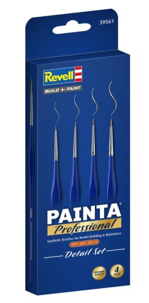 REV39561 - Set di 4 pennelli – Misure 5/0, 4/0, 3/0, 0 - 1