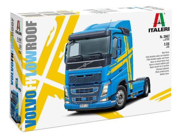 ITA3967 - VOLVO FH Tetto Basso 4x2 Blu Da assemblare e dipingere - 1