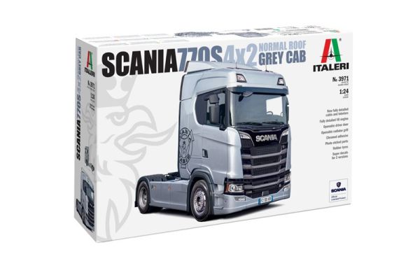 ITA3971 - SCANIA S770 4x2 Tetto normale - Cabina grigia da assemblare e da dipingere - 1