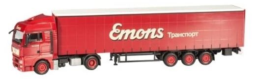 HER303330 - MAN TGX XLX 4x2 con rimorchio centinato 3 assi EMONS Russland - 1
