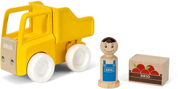 BRIO30373 - Autocarro con cassone ribaltabile giallo con carico - 1