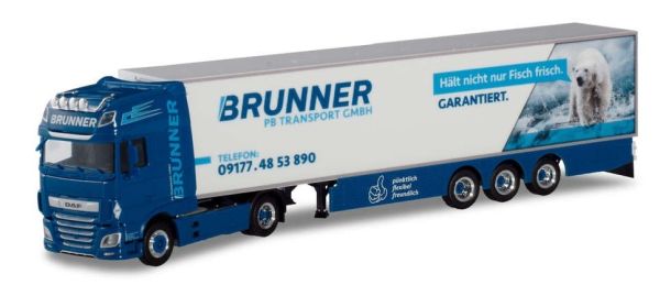 HER310055 - DAF XF SSC Euro 6 4x2 con rimorchio frigorifero 3 assi PB Transport / BRUNNER - 1