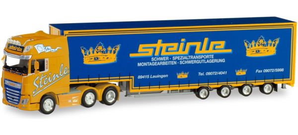 HER311304 - DAF XF SSC 6x2 con rimorchio centinato 4 assi STEINLE - 1