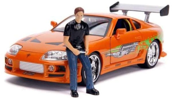 JAD31139 - TOYOTA Supra 1995 FAST AND FURIOUS con figura e luci - 1