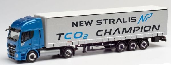HER312271 - Rimorchio telonato IVECO Stralis NP 4x2 a 3 assi TC02 CHAMPION - 1