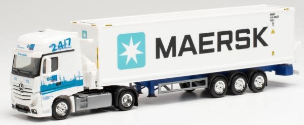 HER313384 - MERCEDES Actros GigaSpace 4x2 GDH con rimorchio a caricamento laterale 3 assi MAERSK - 1