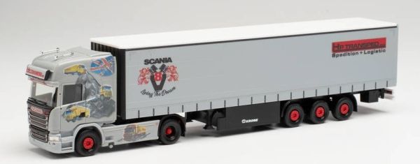 HER313483 - SCANIA R TL G. 4x2 con rimorchio telonato 3 assi HP Transped - 1