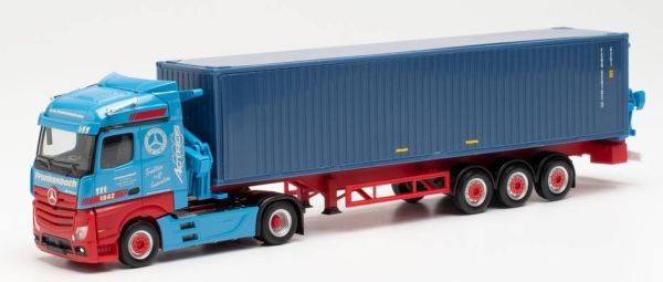 HER313919 - MERCEDES Actros con portacontainer e container FRANKENBACH - 1