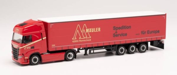 HER314121 - IVECO S-Way 4x2 con rimorchio telonato 3 assi GUSTAV MÄULER - 1
