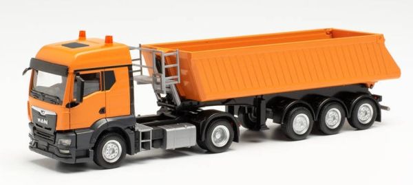 HER314589 - MAN TGS TM 4x2 con 3 assi Arancione - 1