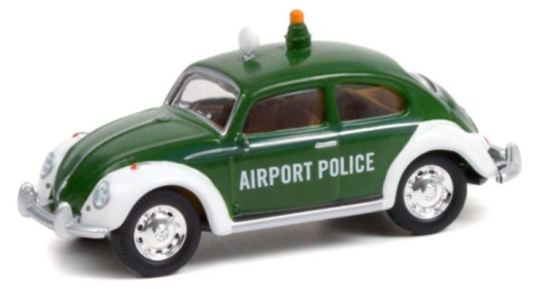 GREEN36030-D - VOLKSWAGEN Maggiolino classico Polizia aeroportuale in blister - 1