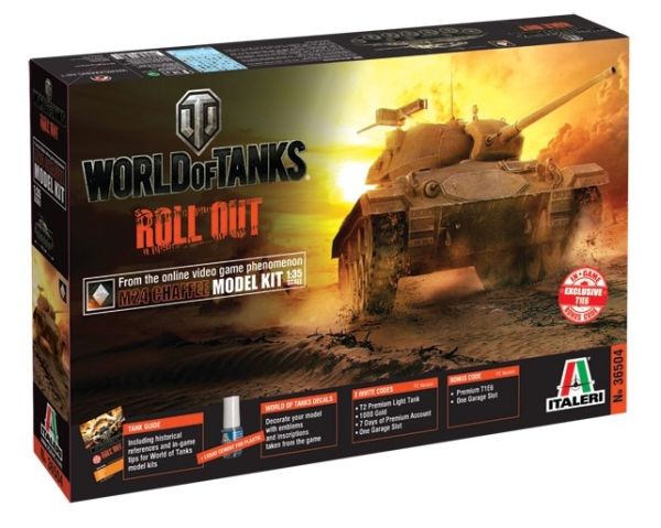 ITA36504 - Tank M24 Chaffee WORLD OF TANKS da montare e verniciare - 1