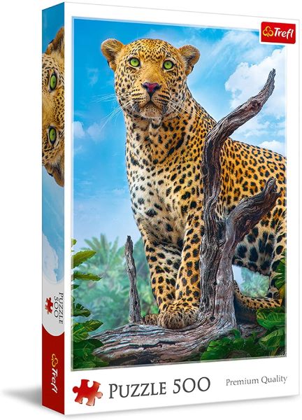 TRF37332 - Puzzle da 500 pezzi del leopardo selvaggio - 1