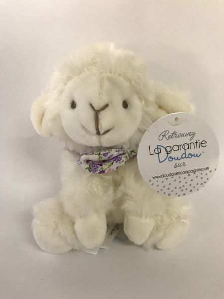 DC3817-03 - Sciarpa floreale viola trapunta per bambini Lamb Chouchou - 1