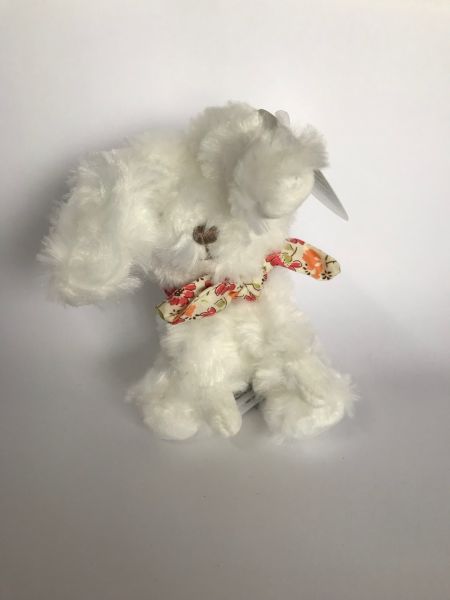 DC3818-03 - Peluche coniglietto con foulard Rosso fiorito - 1