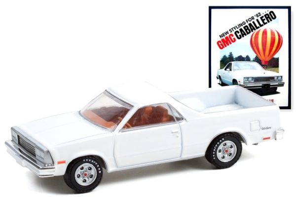 GREEN39090-F - 1982 GMC Caballero White VINTAGE AD CARS in blister - 1