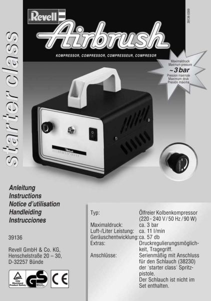 REV39136 - Compressore per aerografo di classe iniziale per aerografo - 1