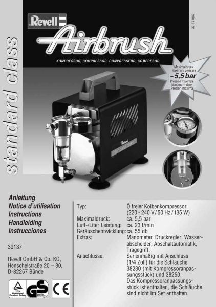 REV39137 - Compressore aerografo di classe standard per aerografo - 1