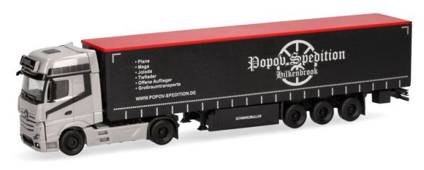 HER318891 - MERCEDES BENZ Actros L 4x2 con rimorchio a 3 assi POPOV Spedition - 1
