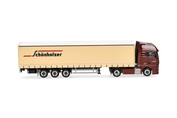 HER962216 - MAN TGX GX 4x2 con rimorchio a 3 assi SCHONHOLZER - 1
