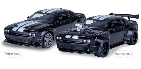 JAM402615 - DODGE Challenger SRT Jailbreak 2022 Nera 2 in 1 costruibile - 1