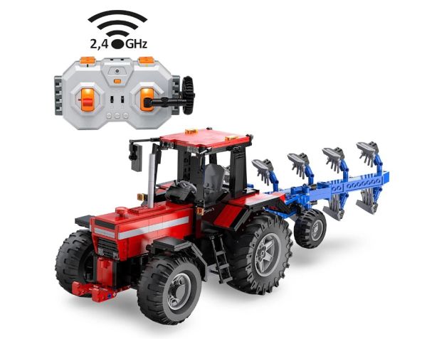 JAM402908 - Trattore con aratro - radiocomandato - BRICKS - 1675 pezzi - 1